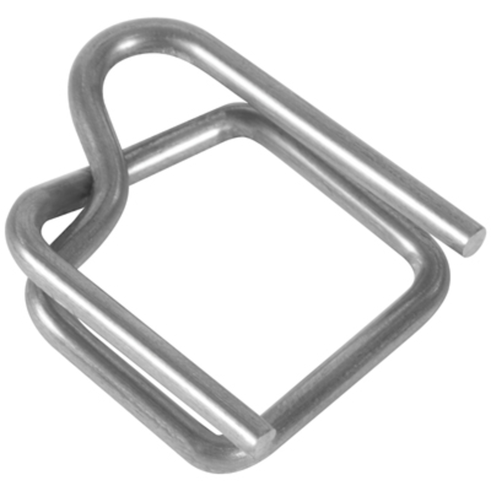 Stock Packaging Wire Poly Strapping Buckles — 1/2in. Width, Steel, 1000 Pcs, Model# PS12BUCK